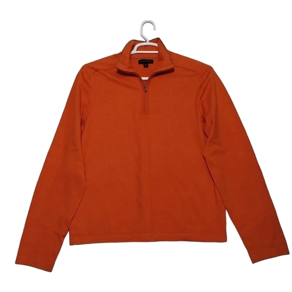 Banana Republic Silk Blend 1/4 Zip Pullover Knit Long‎ Sleeve
